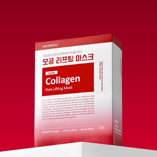 Medifil Redlacto Collagen Pore Lifting Mask 10 sheets