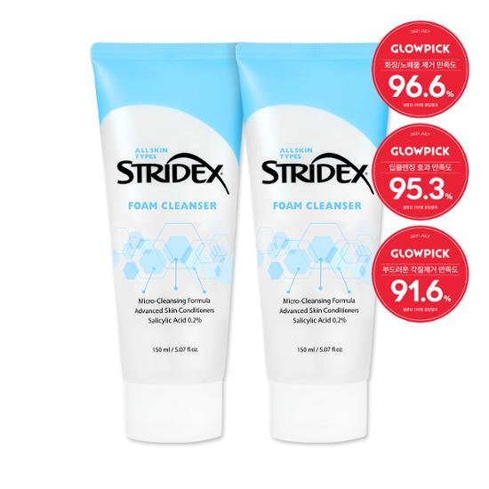 Stridex Mild Alkaline Low-Irritation Skincare Foam 150ml x2