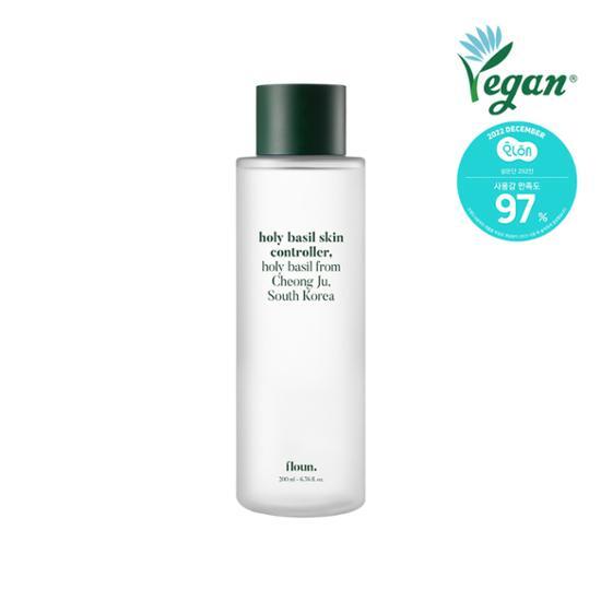Flowon Holy Basil Skin Controller Toner 200ml - K-Beauty skincare toner for balanced and refreshed skin.