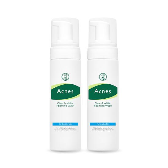 Acnes Clear & White Foaming Wash 1+1 promotion
