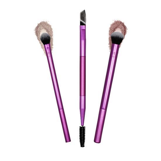 Real Techniques Eye Shade + Blend Trio (3 Brush Set)
