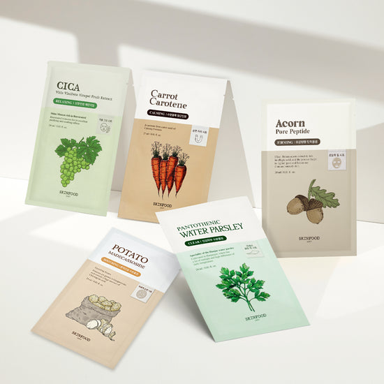 Choose 1 from 5 types of Skin Food mask sheets.