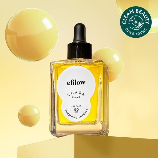 Epillow Chaga Mushroom Bifida Biome Smooth Pore Ampoule 50ml - K-Beauty skincare serum for smooth skin and pore refinement.