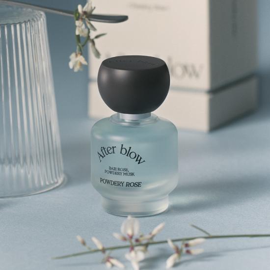 Afterblow Eau de Parfum 03 Powdery Rose 25ml - a luxurious fragrance with a delicate rose scent, perfect for K-Beauty enthusiasts.