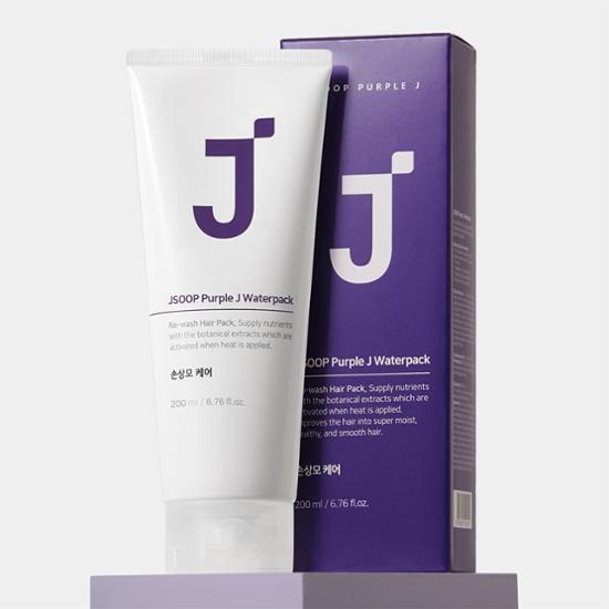 J-SOOP Purple J Original Water Pack 200g - K-Beauty hair treatment for hydration and nourishment.