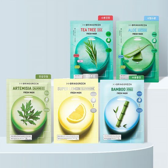 Bring Green Fresh Mask 1 sheet, 5 types