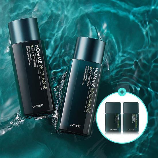 Lacquer Homme Recharge Set (Aftershave 185ml + Emulsion 180ml + 2 Miniatures)