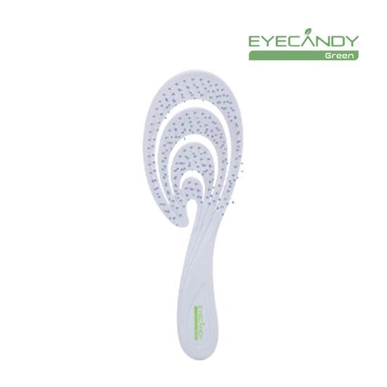 Alt text: iCandy Eco-Friendly Detangling Brush in Coral Purple, a stylish beauty tool designed for effortless hair detangling, perfect for K-Beauty enthusiasts.