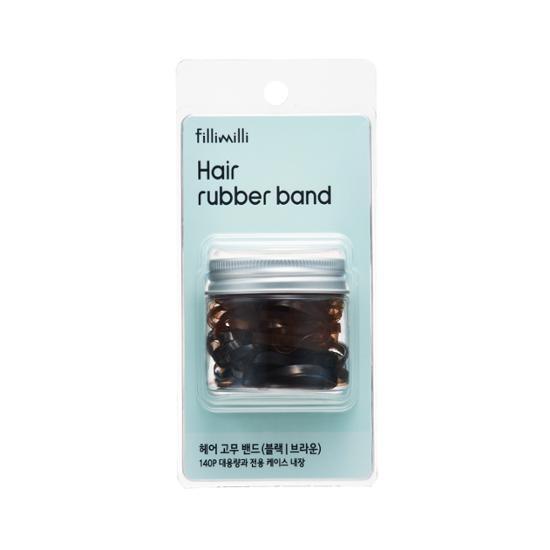 Filimili Hair Rubber Bands (Black & Brown/Pastel) 140P