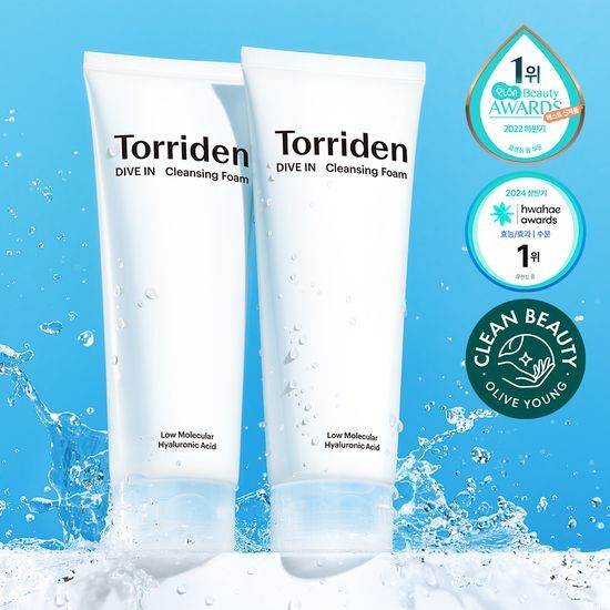 Toriden Dive-In Low Molecular Hyaluronic Acid Cleansing Foam Set (150ml+150ml)