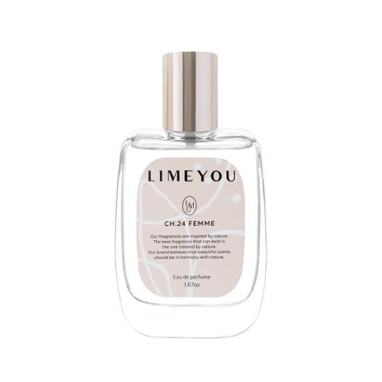 50ml bottle of Limeu CH24 Floral Eau de Parfum, a refreshing K-Beauty fragrance with floral notes.