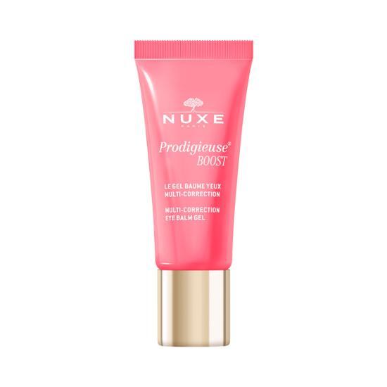 Nuxe Prodigieuse Boost Eye Gel Balm 15ml - Hydrating skincare product for eye care, featuring a soothing gel balm texture in a sleek container.