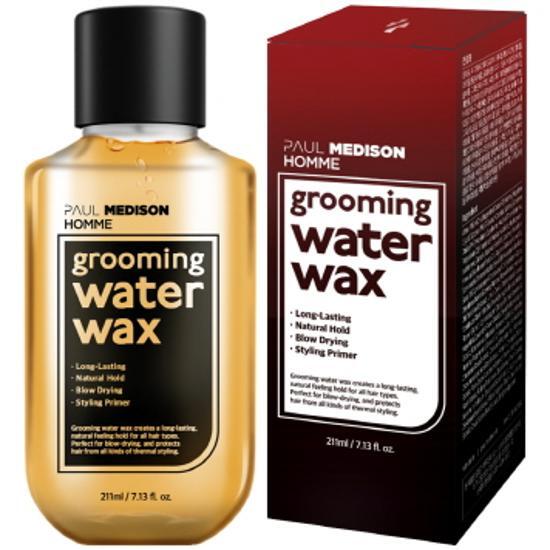 Polmedison Homme Grooming Water Wax 211ml for men, a K-Beauty styling product designed for effortless grooming and sleek hairstyles.