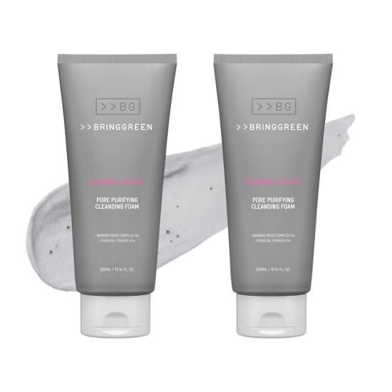 Bring Green Bamboo Charcoal Pore Skincare Foam 200mL Double Plan