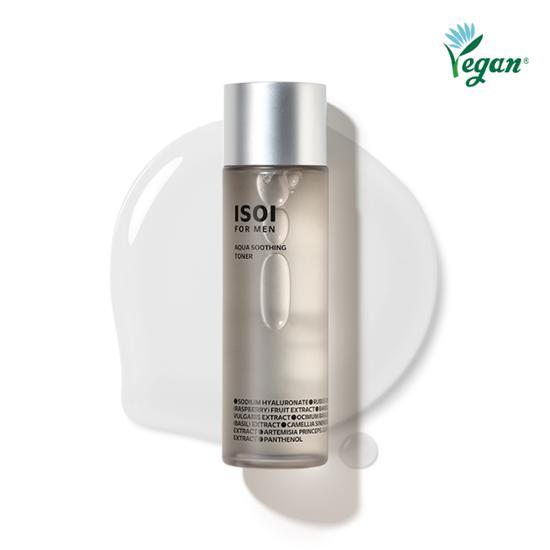 Isoi For Men Aqua Soothing Toner 150ml - Hydrating skincare toner for men, ideal for soothing and refreshing the skin, featured in K-Beauty.