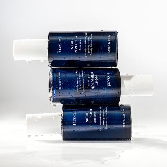 Tricell Night Perfector 100ml Hair Tonic bottle, a K-Beauty hair care product designed for styling and nourishment.