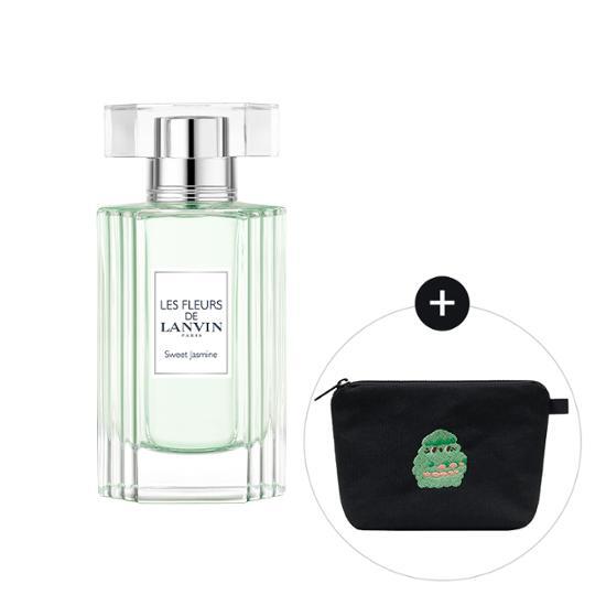 Lanvin Le Fleur de Lanvin Sweet Jasmine EDT 50ml with promotional small pouch, special edition fragrance for a floral and fresh scent.