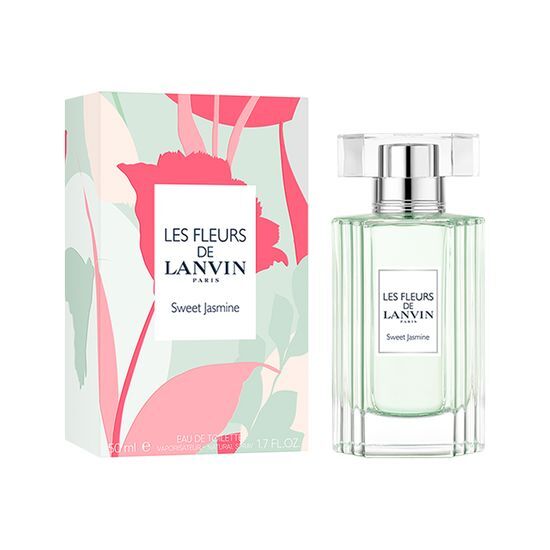 Lanvin Le Fleur de Lanvin Sweet Jasmine Eau de Toilette in 50ml and 90ml sizes, elegantly packaged, showcasing a floral fragrance perfect for personal care.