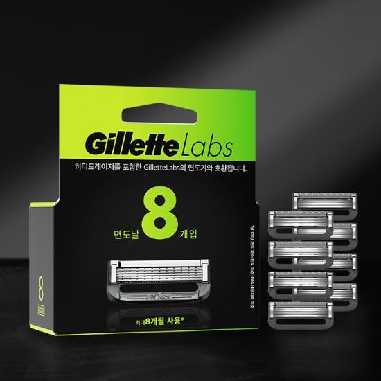 Gillette Labs Deep Cleansing Bar, 8 Razor Blades