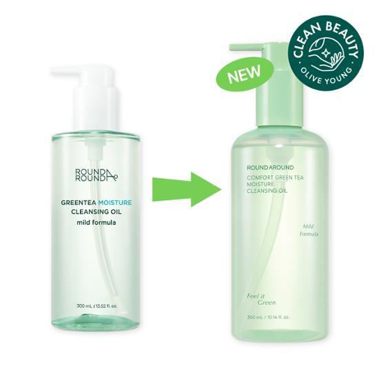 Roundaround Comfort Green Tea Moist Skincare Oil 300ml