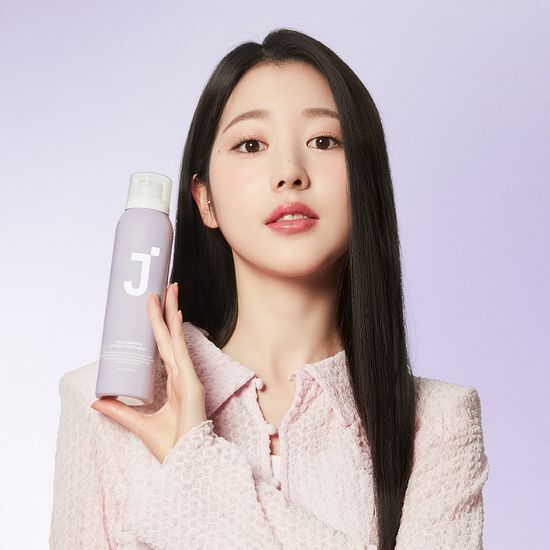 J-SOOP Silk Keratin Foam Treatment 200ml for hair care, promoting healthy and silky hair, featuring K-Beauty formula.