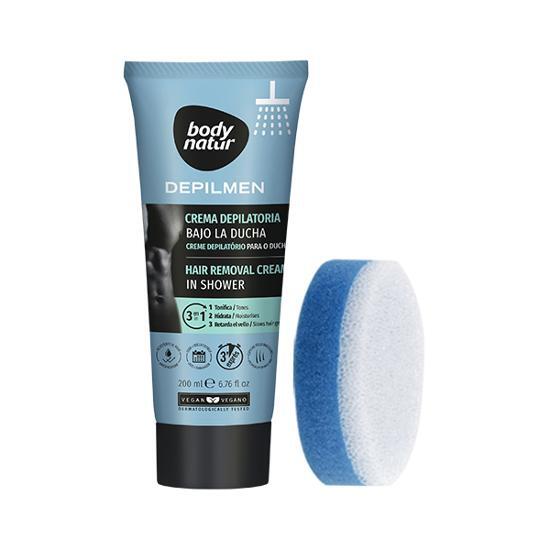 Body Nature Hair Removal Cream Man In Shower 200ml