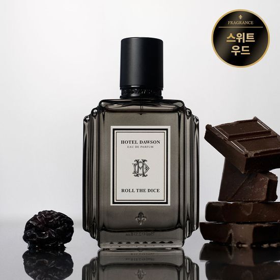 Hotel Dawson Perfume Eau de Parfum 75ml featuring 'Roll the Dice' fragrance - a luxurious K-Beauty scent in a stylish bottle.