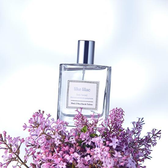 50ml Aro Like Lilac Eau de Toilette fragrance bottle, showcasing K-Beauty elegance and floral notes.