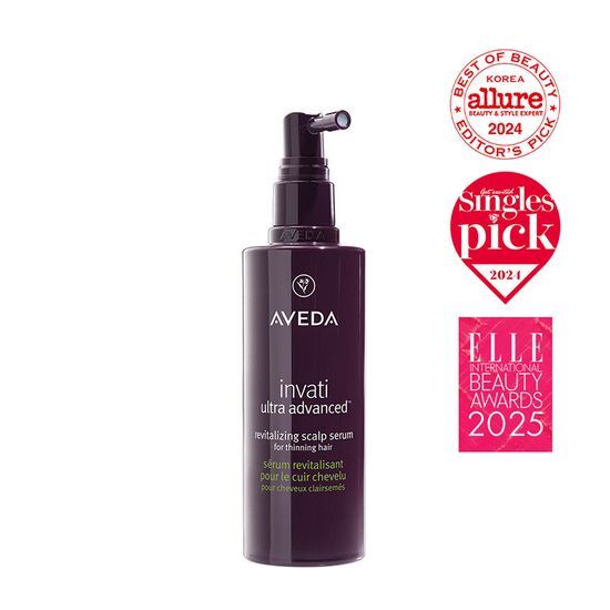 150ml Aveda Invati Ultra Advanced Serum for hair care, promoting healthy styling and scalp rejuvenation.