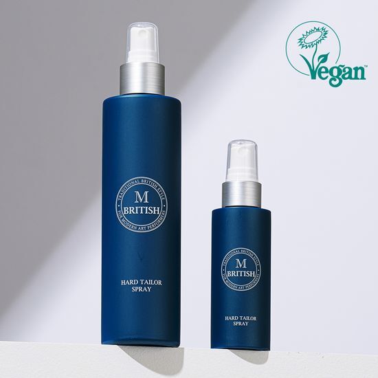 British M Hard Tailor Spray 250ml Set with additional Hard Spray 80ml, ideal for men's styling in K-Beauty.
