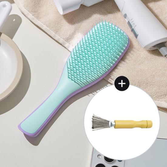 Tangle Teezer Wet Detangler Lilac Mint Set (includes brush cleaner)