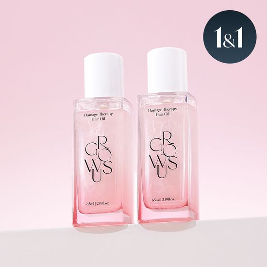 Growers Damage Therapy Hair Oil double pack, 65ml each, designed for nourishing and repairing hair, featuring K-Beauty formula.