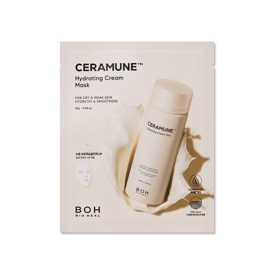 Biohealbo Ceramune Hydrating Cream Mask - K-Beauty skincare sheet mask for intense hydration and nourishment.