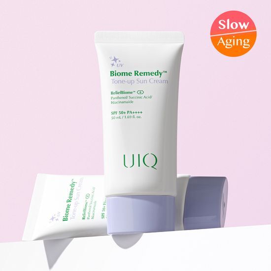 Yukie Biome Remedy Tone-Up Sunscreen 50ml - K-Beauty skincare product for sun protection and skin tone enhancement.