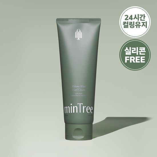 Mintree Volume Wave Curl Cream 150ml - K-Beauty hair care styling product for enhancing curls and adding volume.