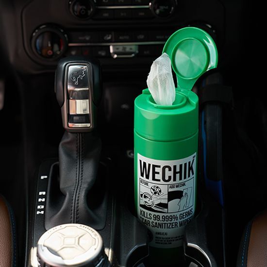Wichik Car Disinfecting Cleaning Wipes - 70 Sheets, ideal for men's beauty and personal care, featuring K-Beauty fragrance.