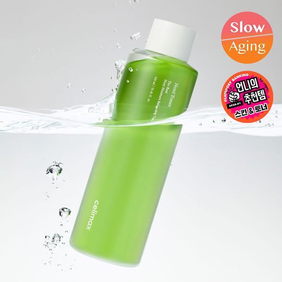 320ml Cellymax The Real Noni Hydrating Balancing Toner bottle, a K-Beauty skincare essential for hydration and balance.