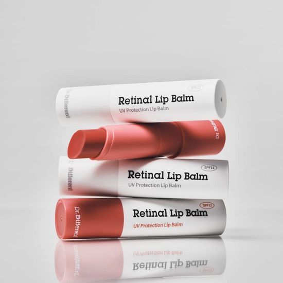 Dr. Different Retinal Lip Balm Tinted - Nourishing lip care with a hint of color, perfect for K-Beauty enthusiasts.