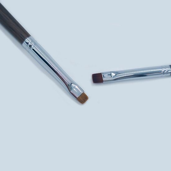 Close-up of the Luvwa Eye Makeup Brush, designed for precise shadow and eyeliner application, part of K-Beauty beauty tools.