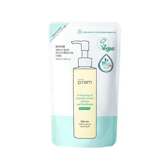 Makeprem Safe Me Relief Moisture Cleansing Oil 100ml refill pack