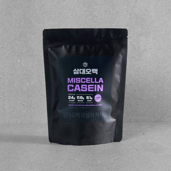 Samdae 500 Micellar Casein Protein 500g tub, ideal for men's beauty and skincare, featuring K-Beauty innovation and approximately 15 servings.