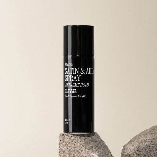 70ml Curry Shield Satin & Airy Spray for extreme hold, perfect for men's styling in K-Beauty.