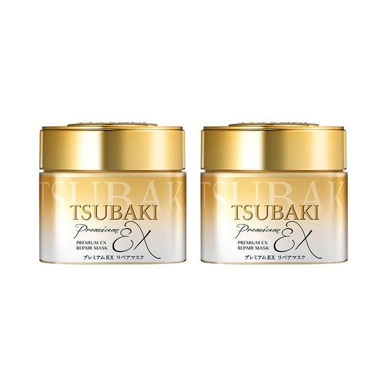 Tsubaki Premium EX Repair Mask 180g, 2 pieces (Warm)