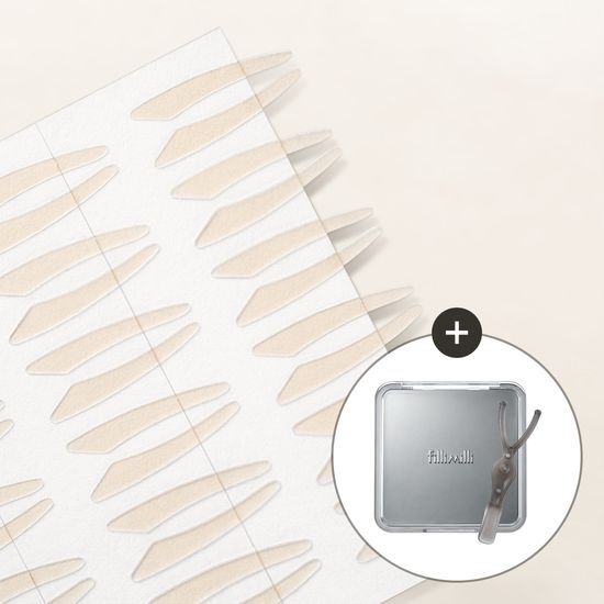 Filimili Double Eyelid Tape 02 Partial Line (144P) + Mirror Case & Y Stick Gift