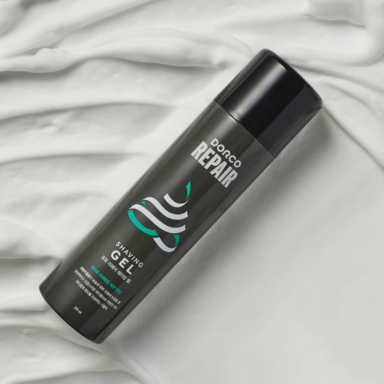 210ml Dorco Pro Repair Shaving Gel for men, a K-Beauty product designed for smooth shaving and skin care.