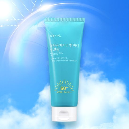 Alt text: Plant Nation Gentle Face and Body Sunscreen Cream 150ml - A soothing K-Beauty skincare product for sun care, designed for gentle protection and nourishment.