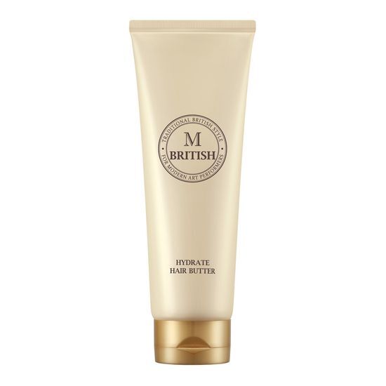 British M Hydrate Hair Butter 250g - Men's beauty product for moisturizing and styling hair, featuring K-Beauty formulation.