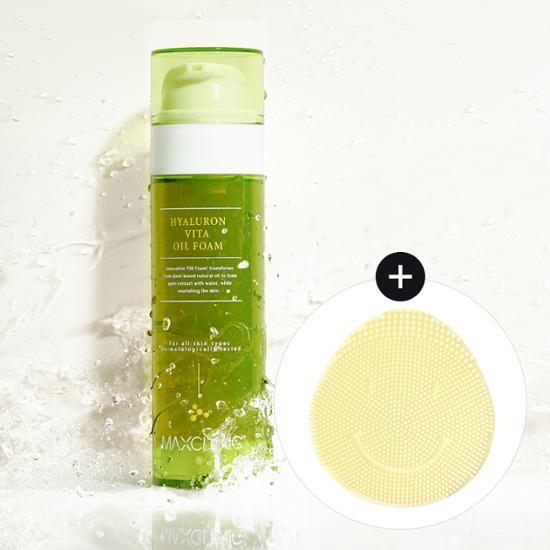 Maxclinic Hyaluron Vita Oil Foam 110g (+Silicone Brush)
