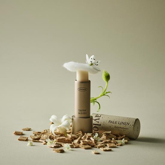 Taylor Scent Solid Perfume in Pale Linen, a luxurious fragrance from K-Beauty, perfect for personal care and cosmetics.