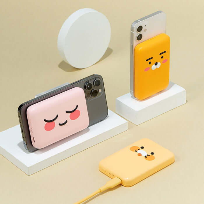 Kakao Friends Eobuba Wireless Charging Power Bank 5000mAh by Kakao Friends Tech Products - Available at allkpopmag. Price: $50.44.